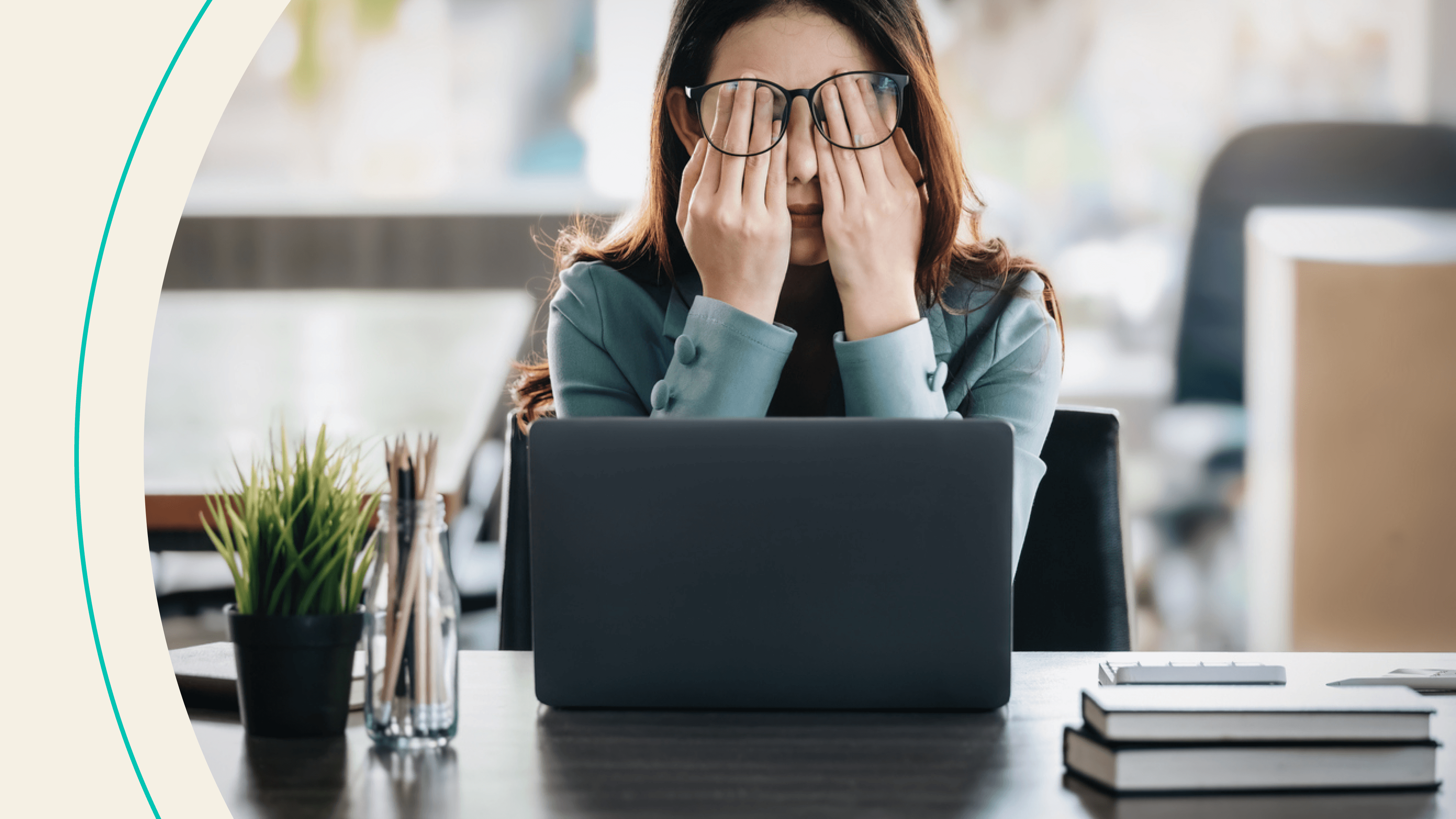 accessibility, frustrated woman covering face