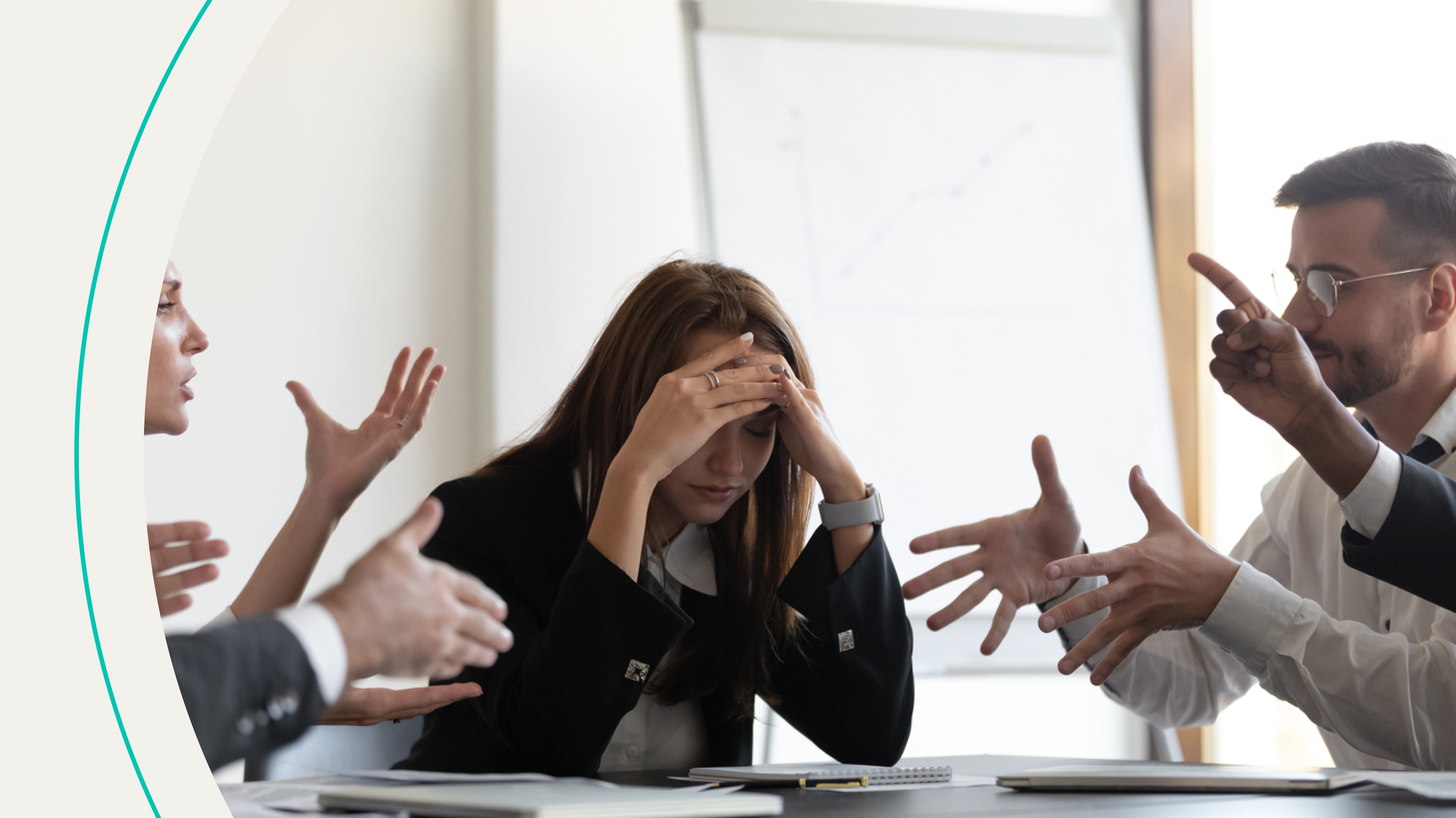 accessibility, coworkers arguing in meeting