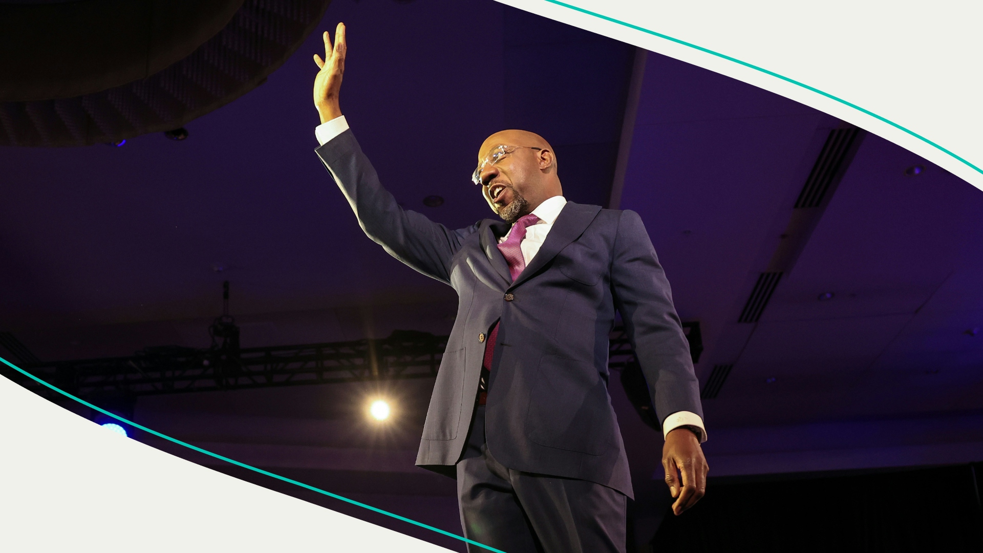 eorgia Democratic Senate candidate U.S. Sen. Raphael Warnock (D-GA) speaks during an election night watch party at the Marriott Marquis on December 6, 2022 in Atlanta, Georgia