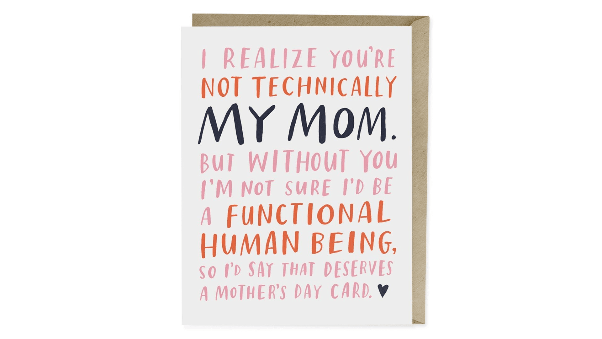 Not Technically My Mom Mother's Day Card