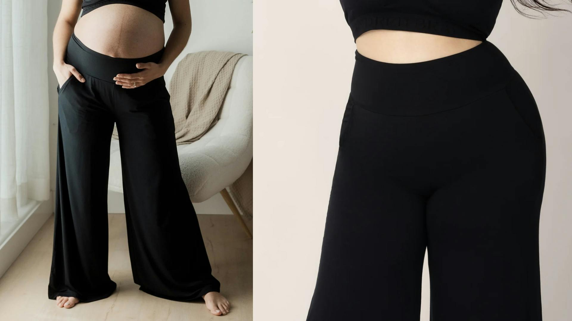 wide leg bamboo lounge pant