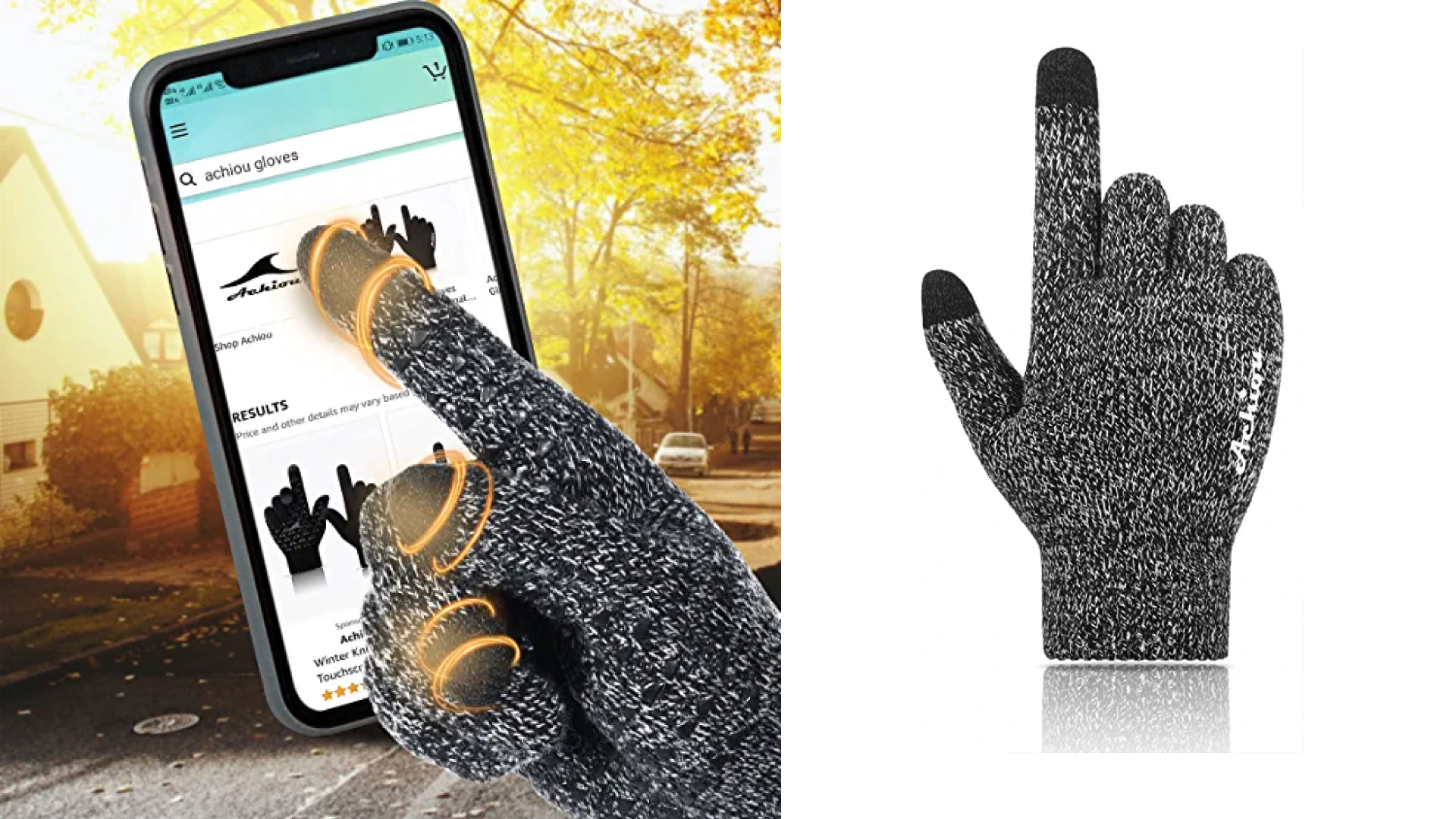 touch sensitive winter gloves for texting