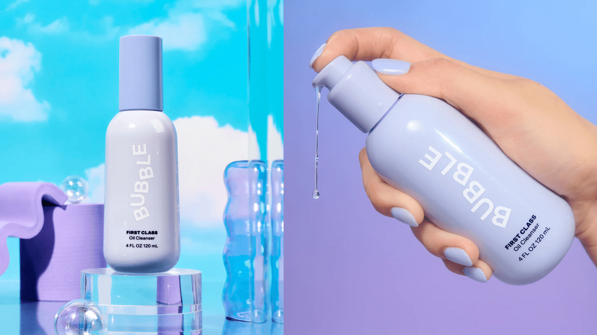 bubble skincare first class oil cleanser