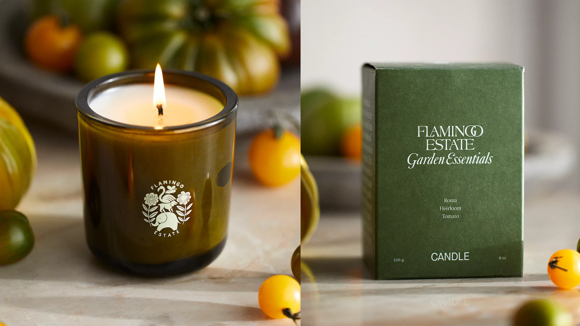 flamingo estate roma heirloom tomato candle