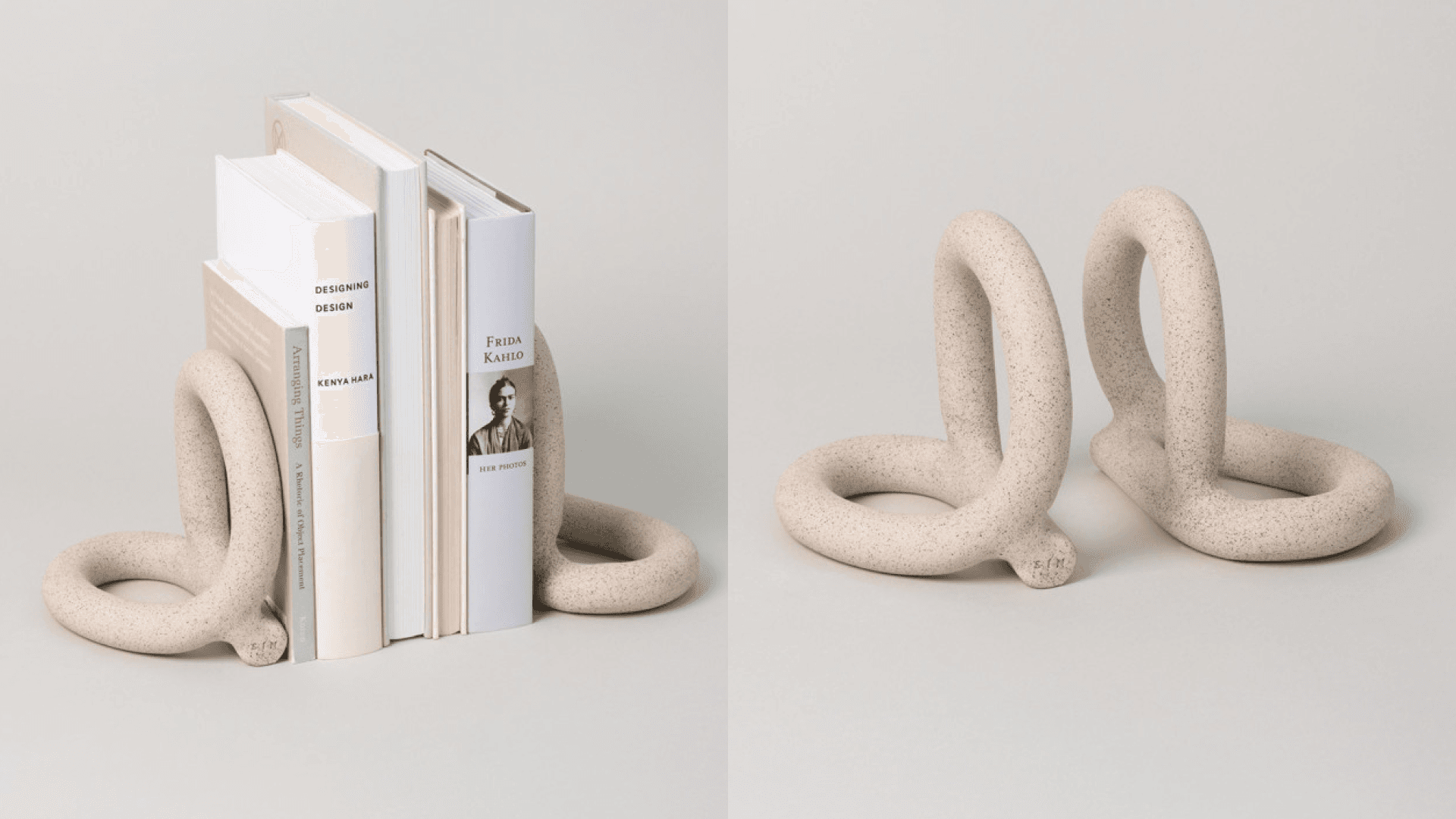 Knotted Stone Handmade Bookends