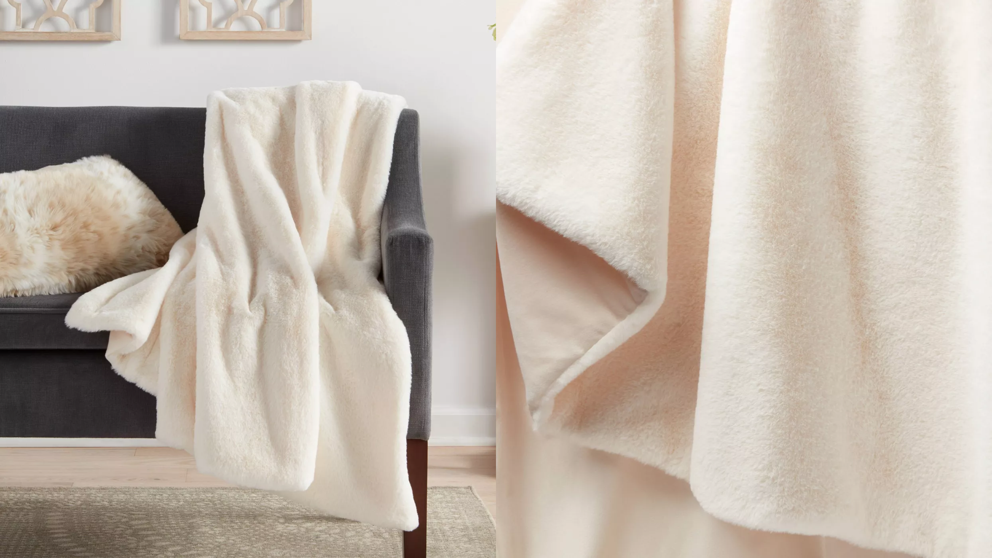 faux fur throw blanket