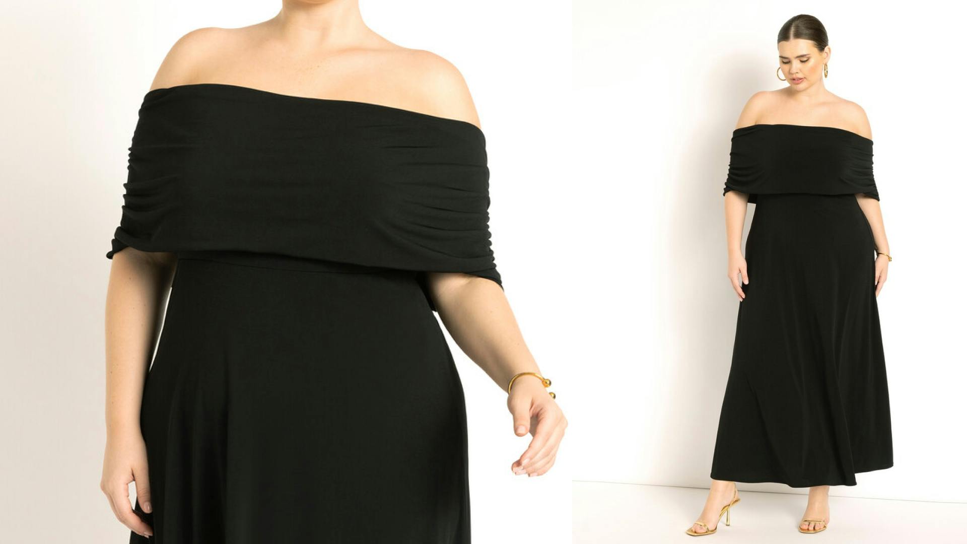 Off-the-Shoulder Maxi Dress