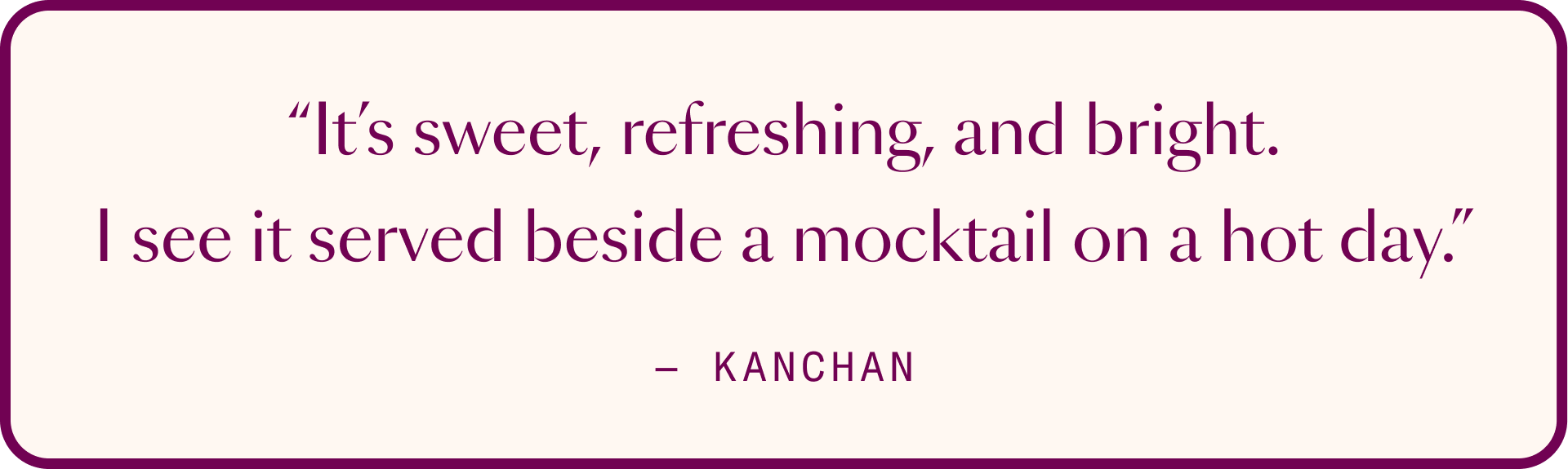 stylized Kanchan Quote about Jalapa Jar salsa 