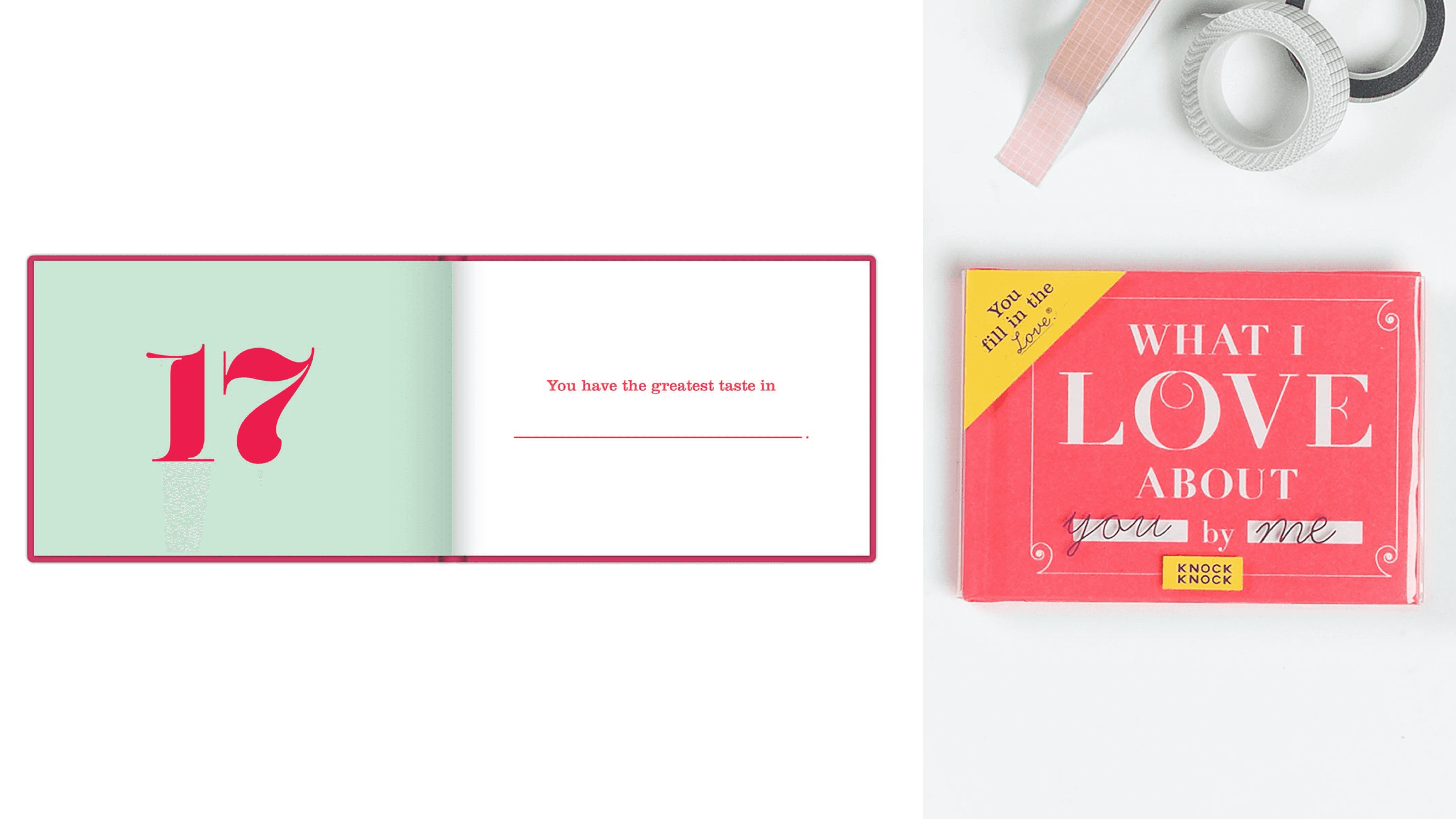 fill-in-the-blank book all about why you love your partner