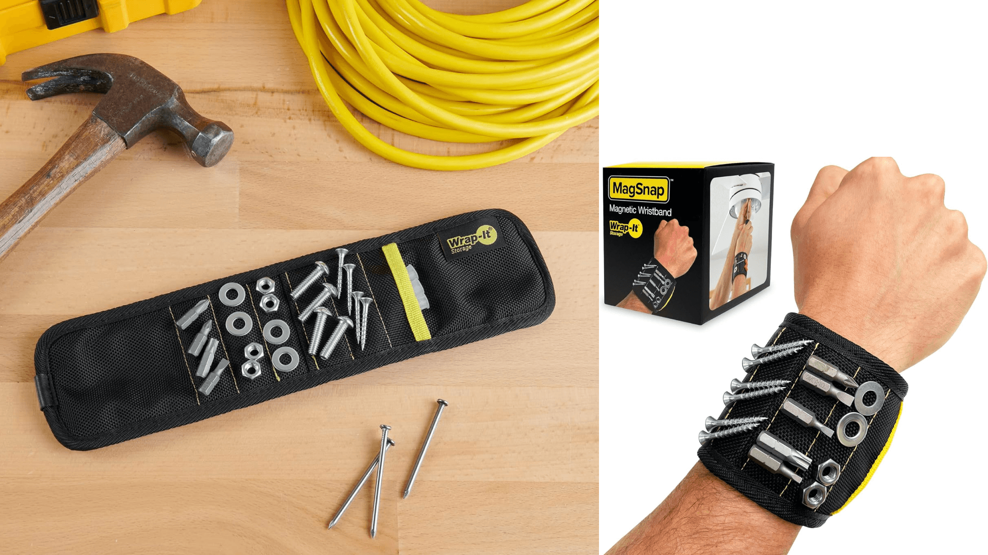 magnetic tool-holder wristband 