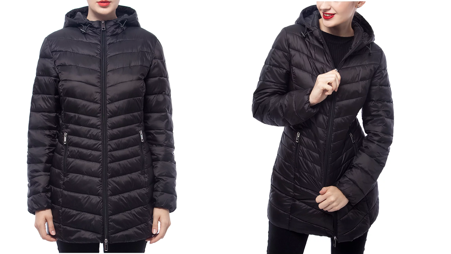 long lightweight packable puffer