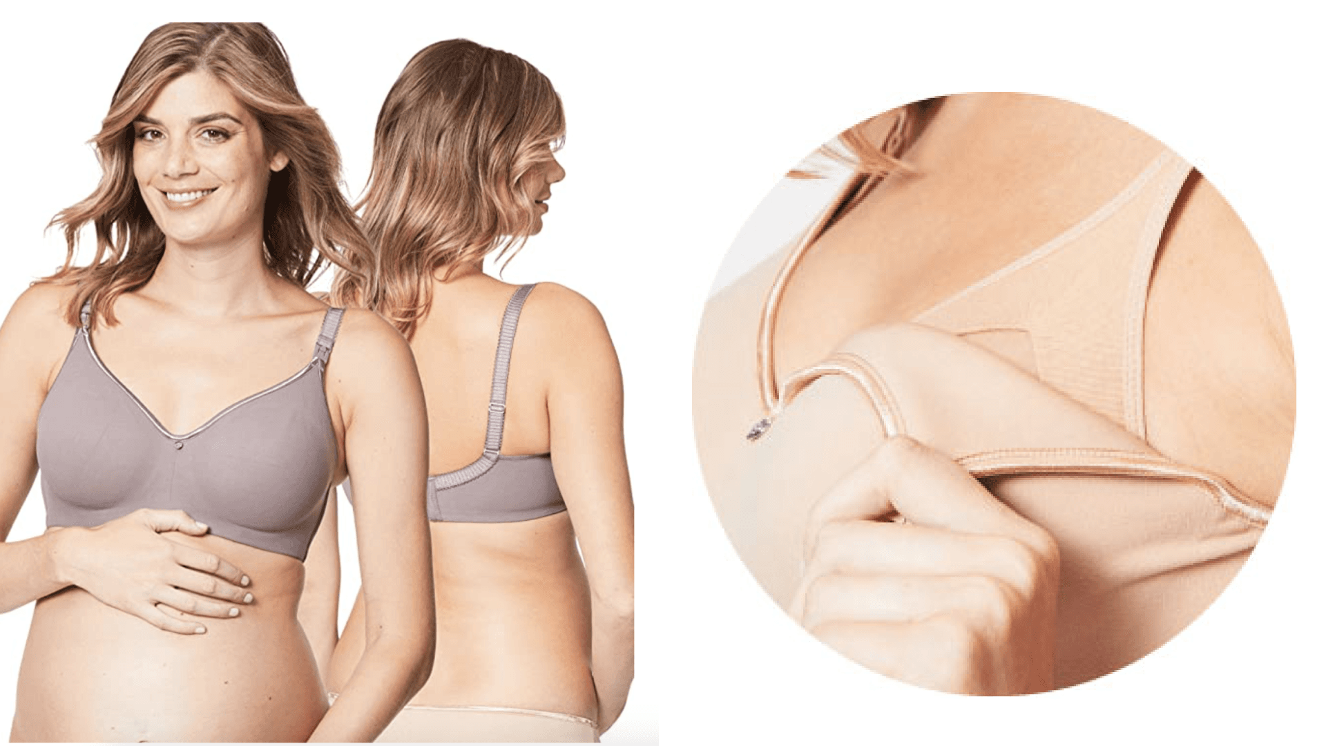 Seamless nursing bra