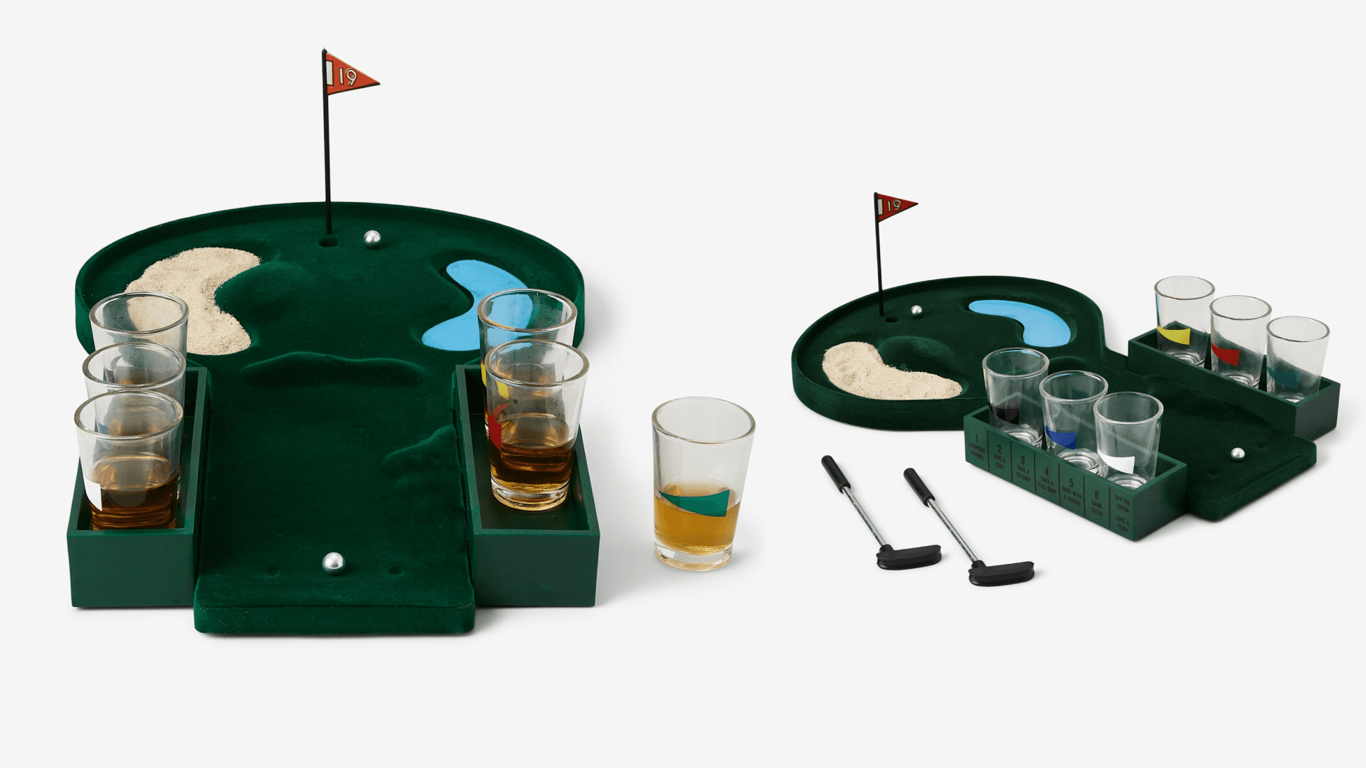 Putting green drinking game