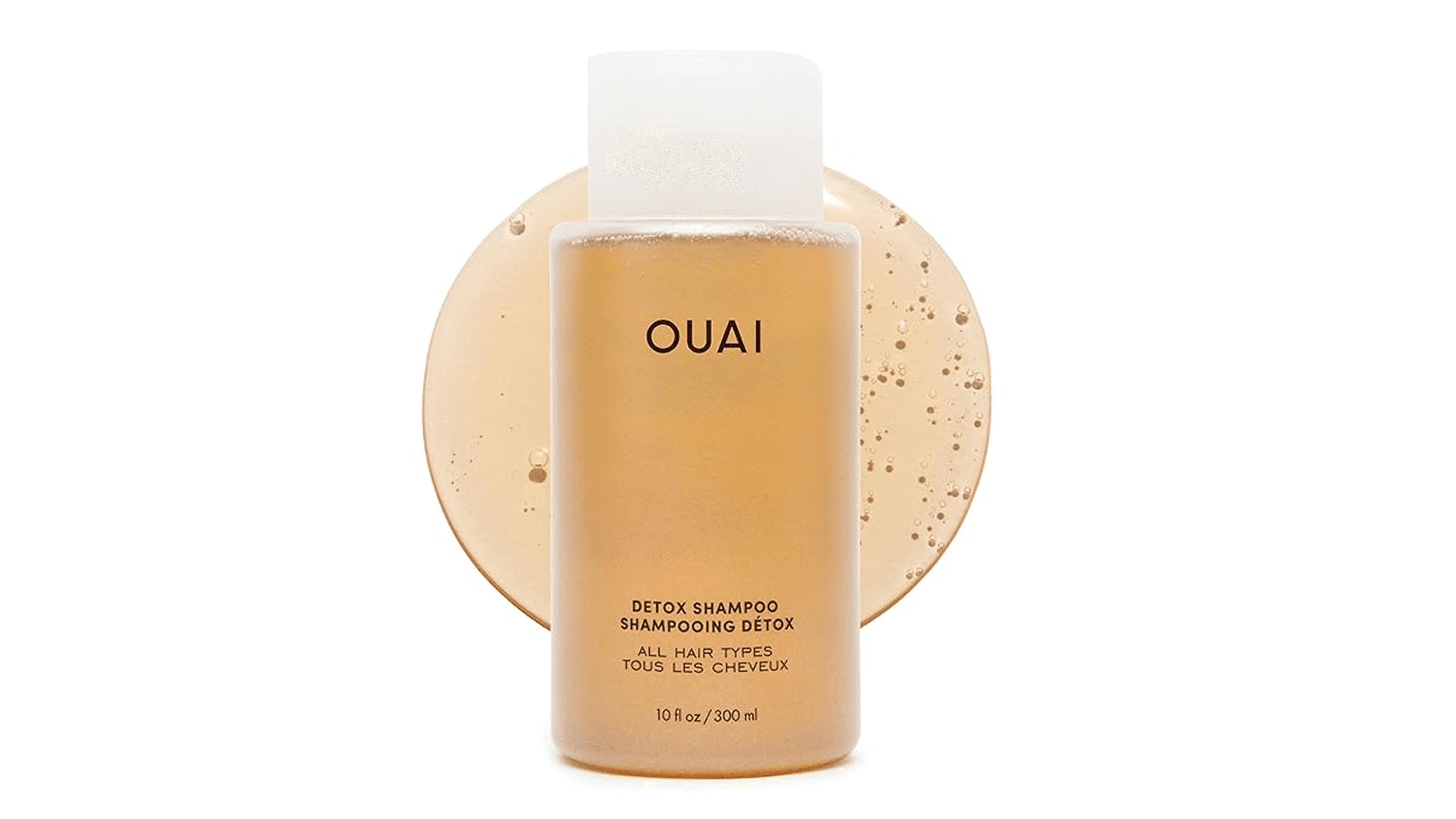 OUAI Detox Shampoo - Clarifying Shampoo for Build Up, Dirt, Oil, Product and Hard Water - Apple Cider Vinegar & Keratin for Clean, Refreshed Hair - Sulfate-Free Hair Care (10 oz)