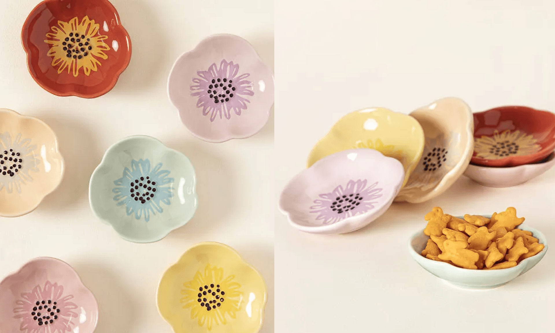 Flower Snack Bowls