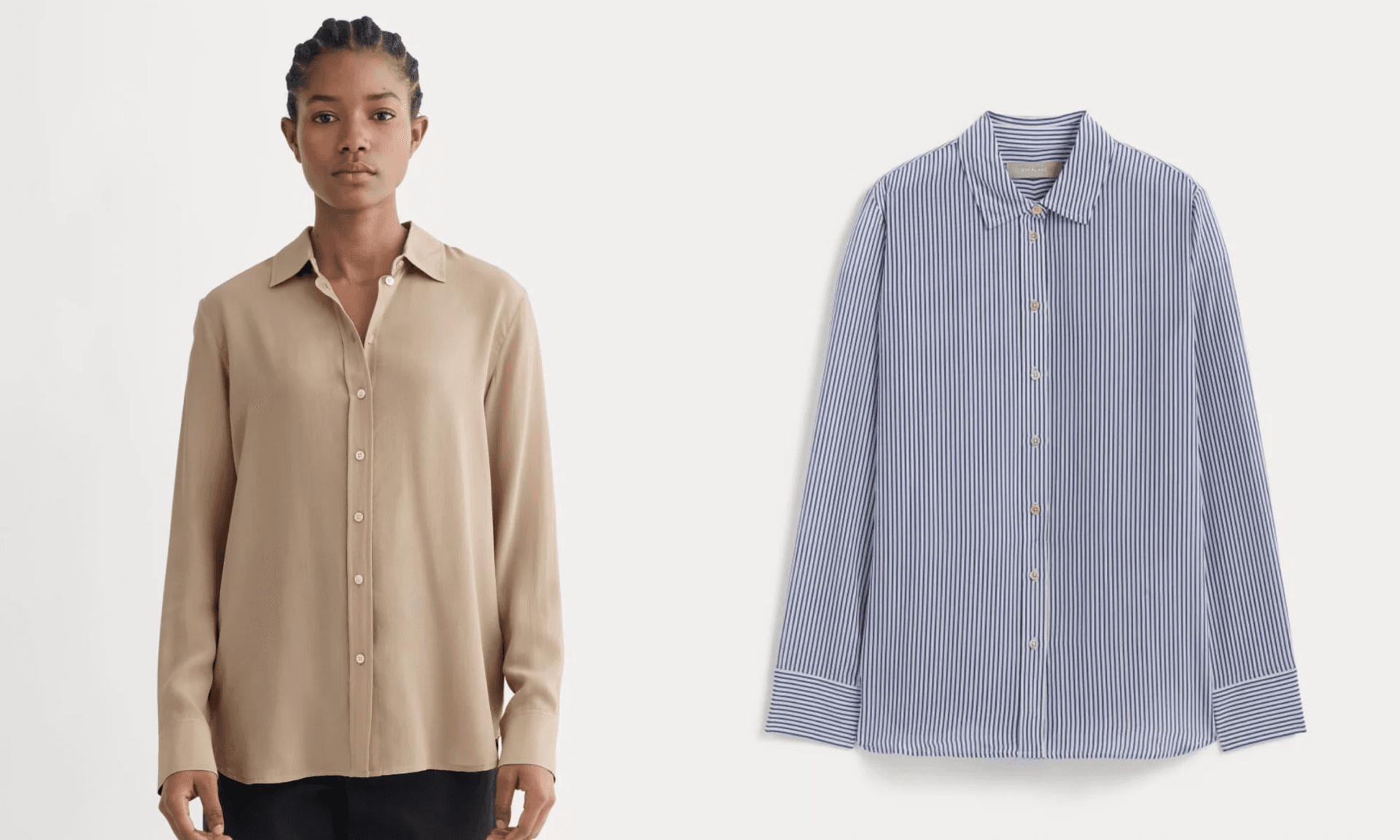 Everlane The Must-Have Shirt in Washable Silk