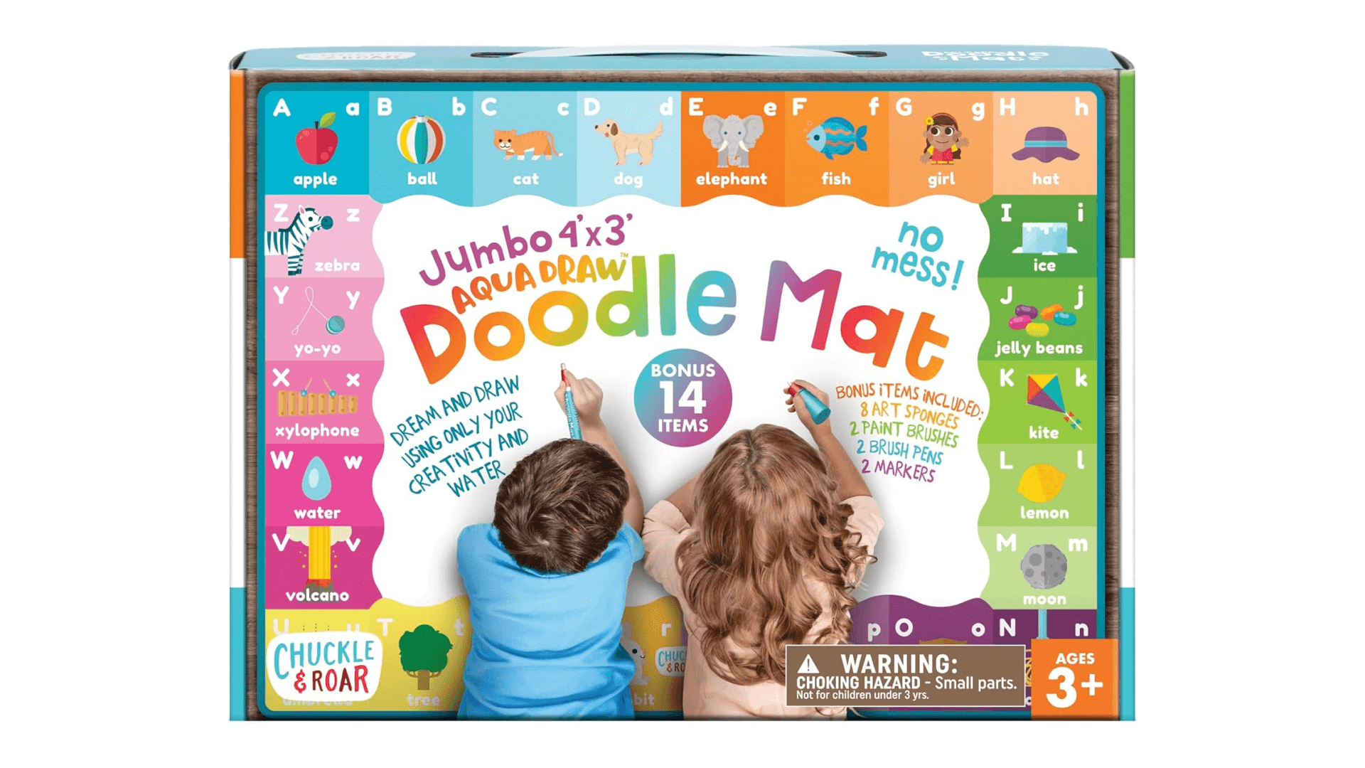 Chuckle & Roar - Doodle Mat - Water Color Fun - Mess Free Arts and Crafts - Great for Toddlers