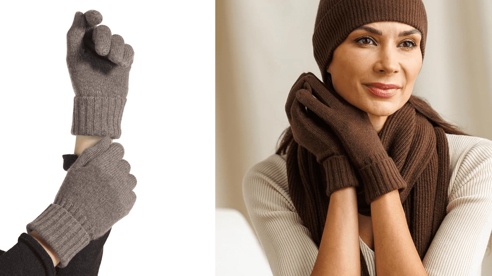 Fishers Finery Women's 100% Pure Cashmere Gloves; Ultra Plush Ribbed Cuff (Cappuccino)