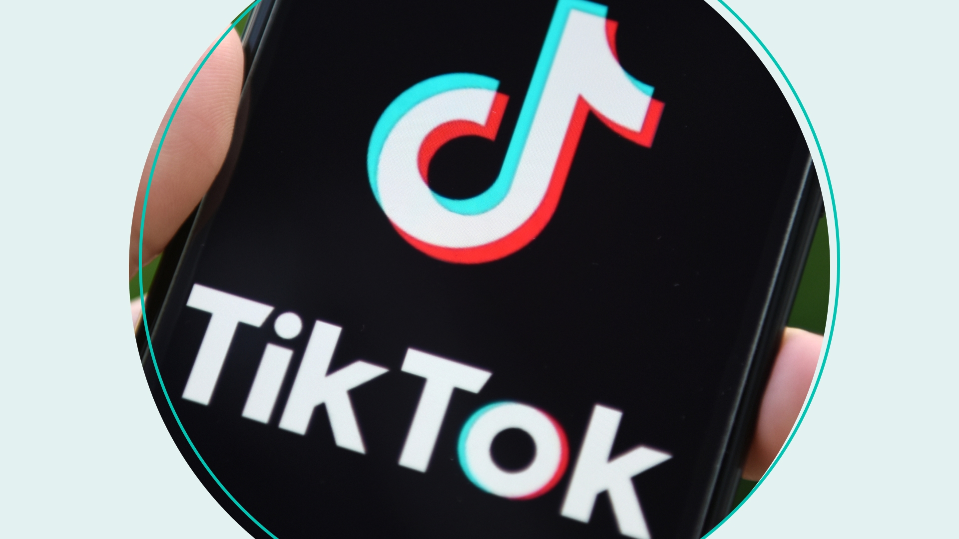 in this photo illustration a TikTok logo displayed on a smartphone.