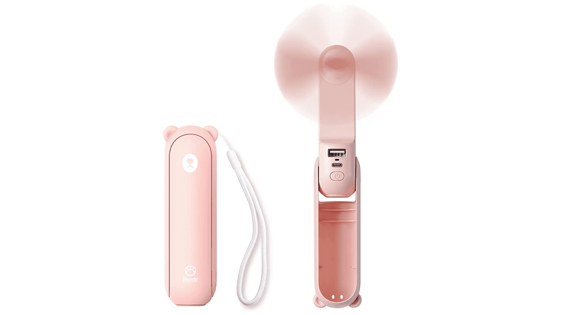 A handheld mini fan