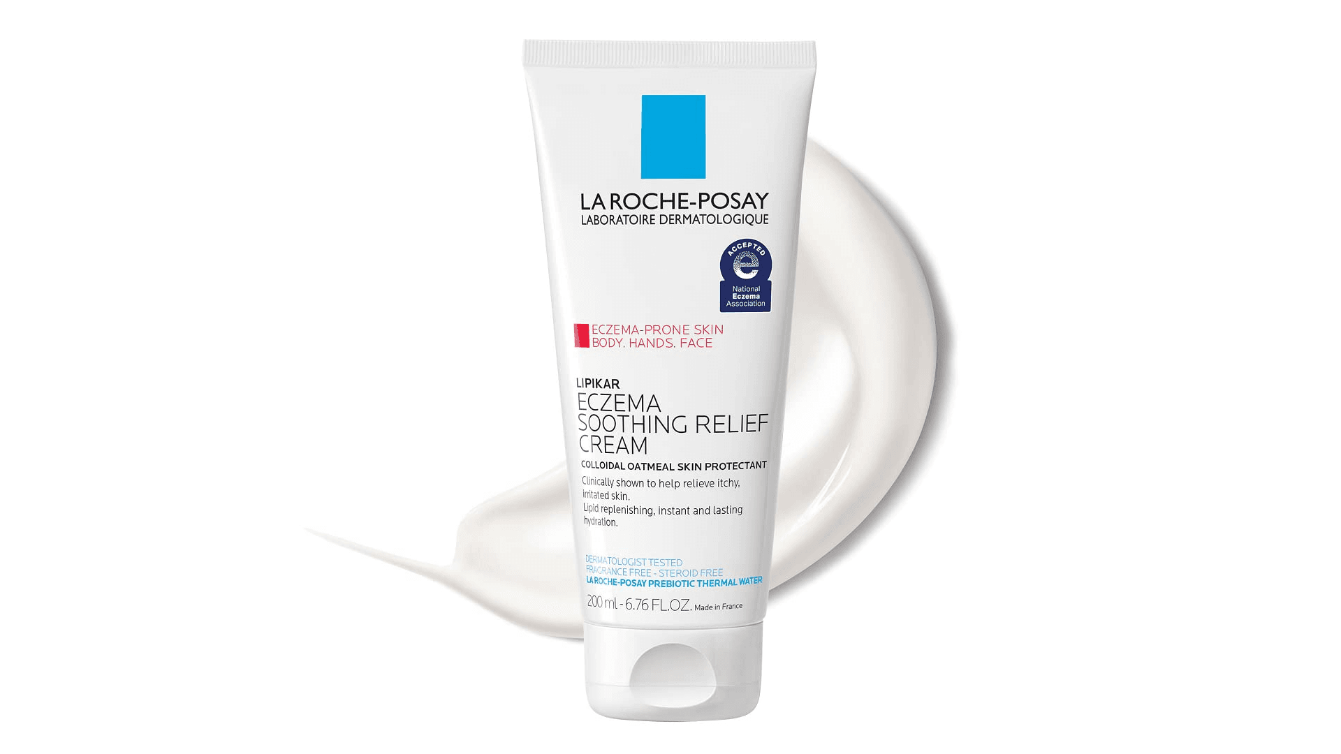 La Roche-Posay Lipikar Soothing Relief Eczema Cream, Face and Body Lotion For Eczema and Sensitive, Dry Skin, Moisturizer with Colloidal Oatmeal to Relieve Irritation