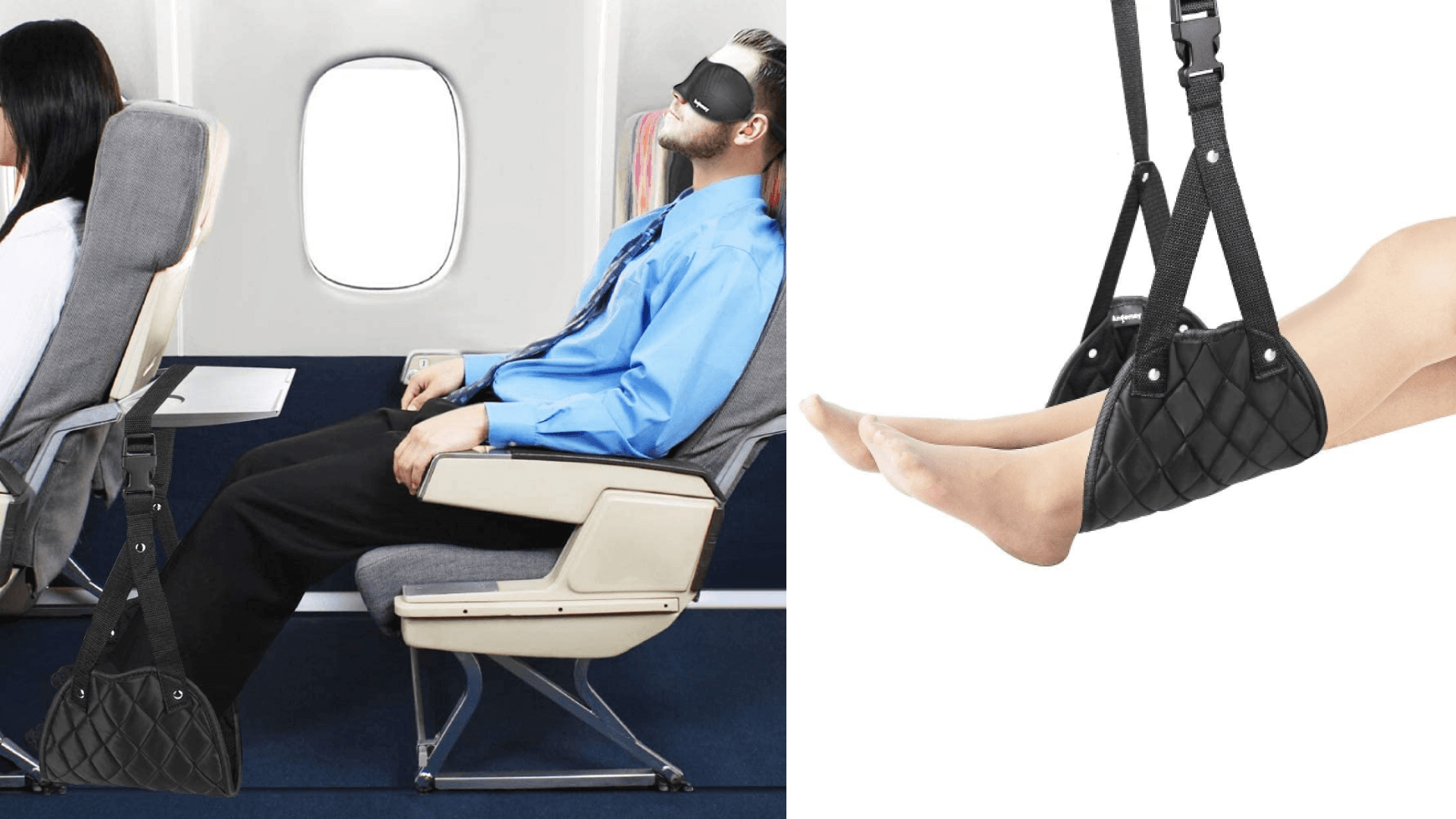 A portable foot hammock