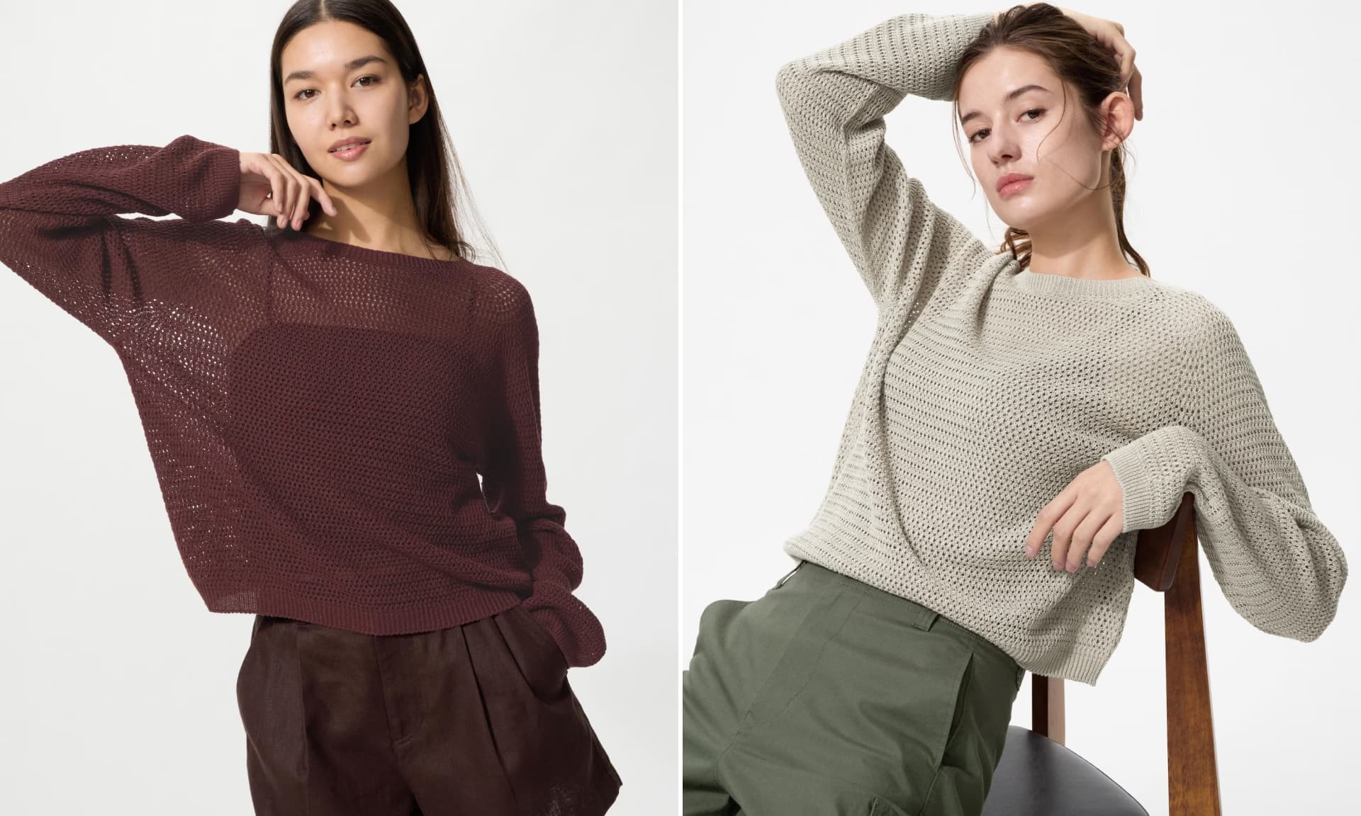 Uniqlo 3D Knit Mesh Sweater