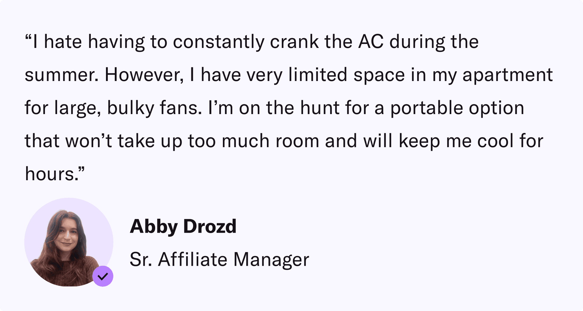 Why Abby Tested