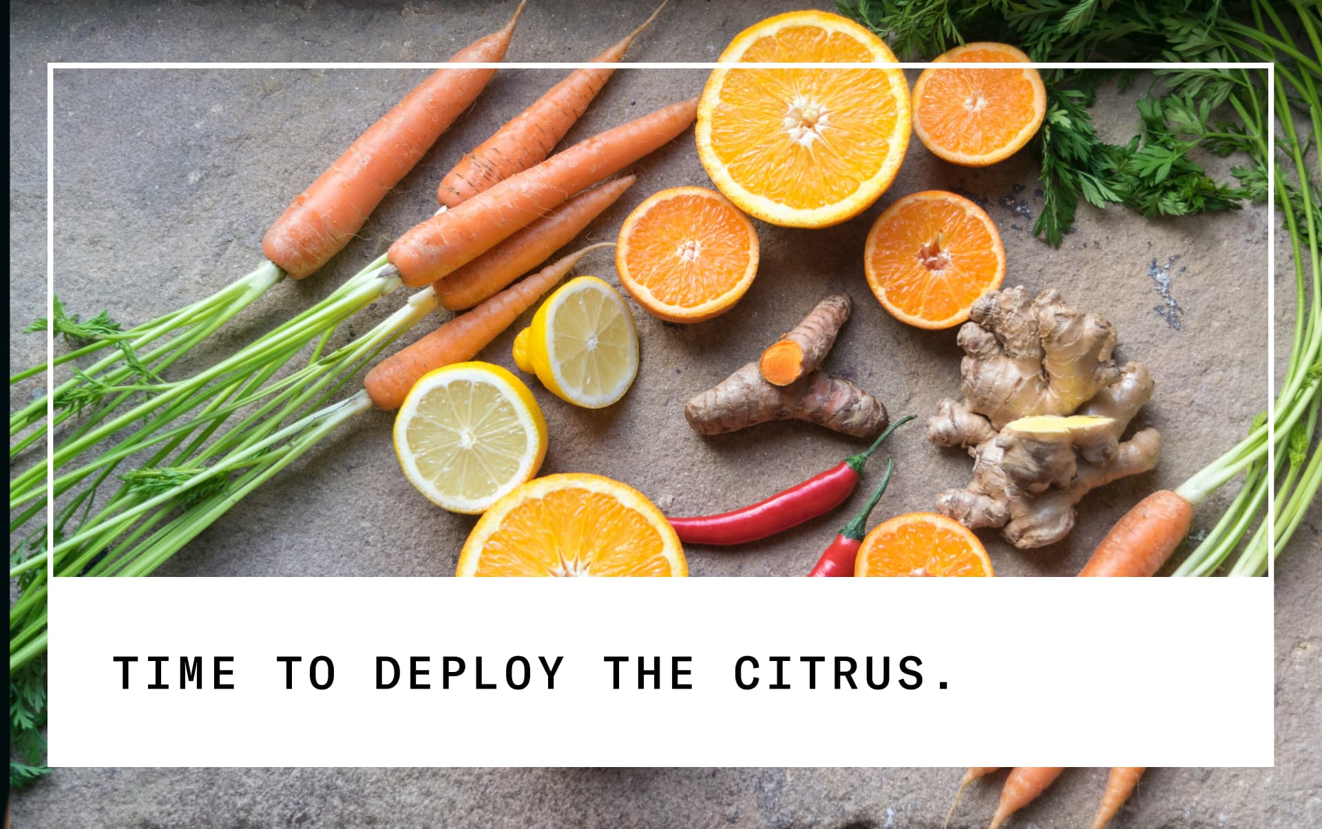 soup and tea ingredients