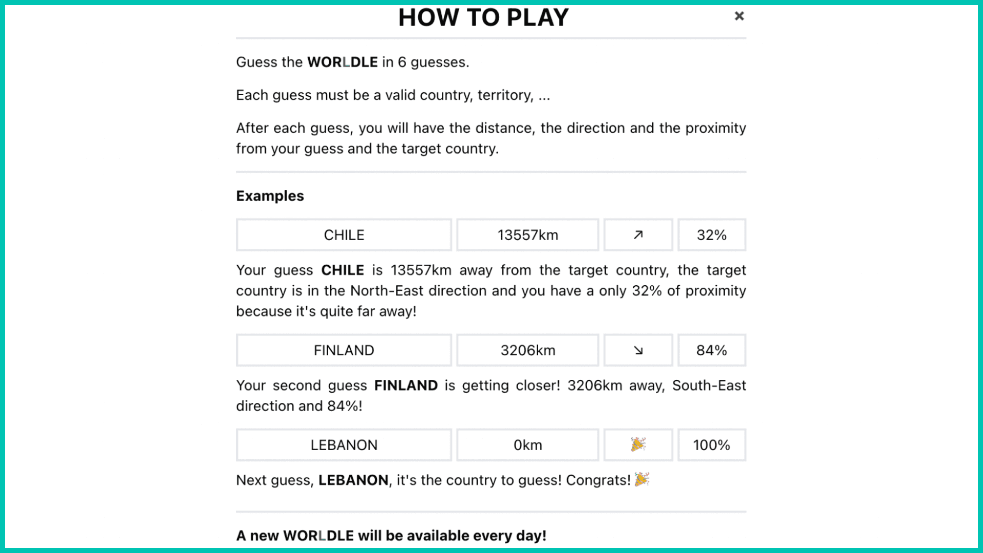 How to Play Worldle