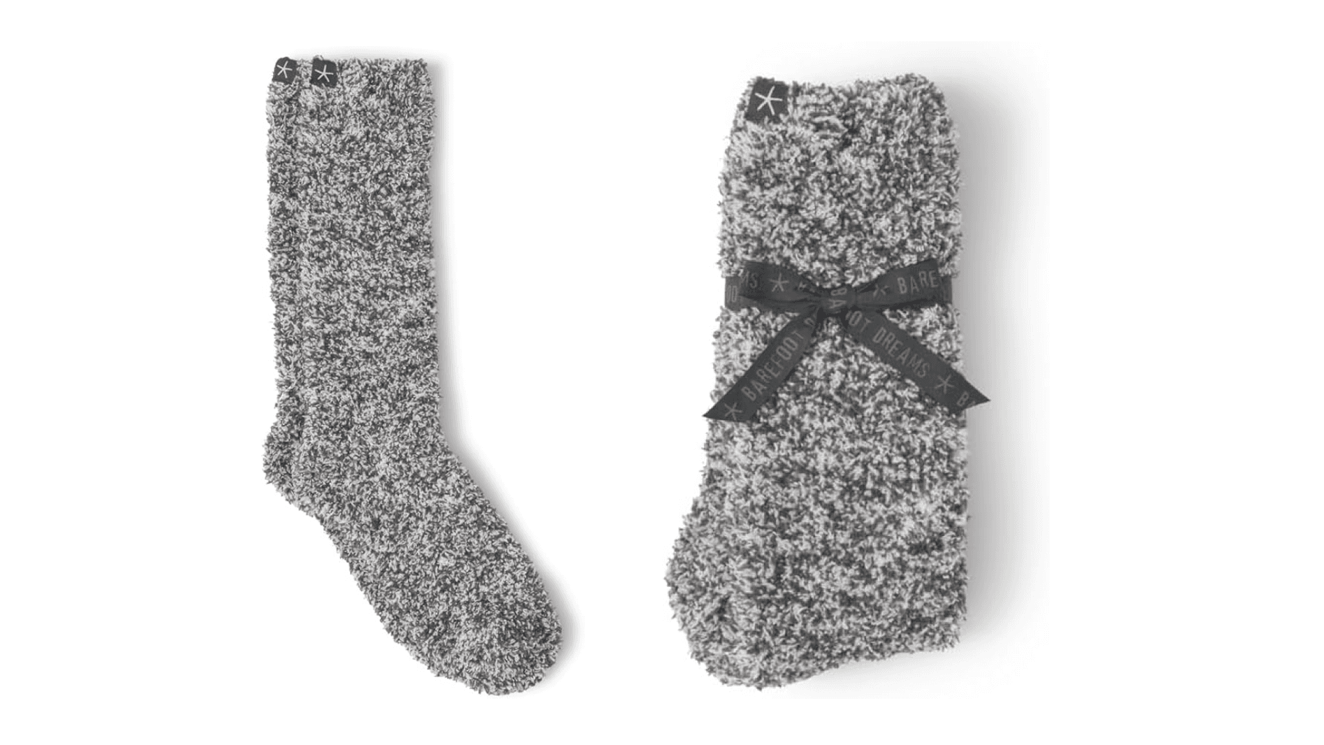 Barefoot Dreams® CozyChic® Heathered Socks, Slate Blue-White, Small/Medium