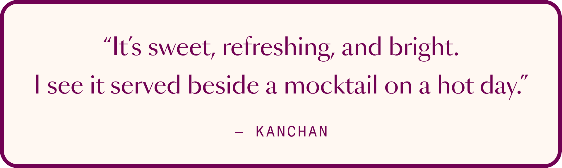 stylized Kanchan Quote about Jalapa Jar salsa