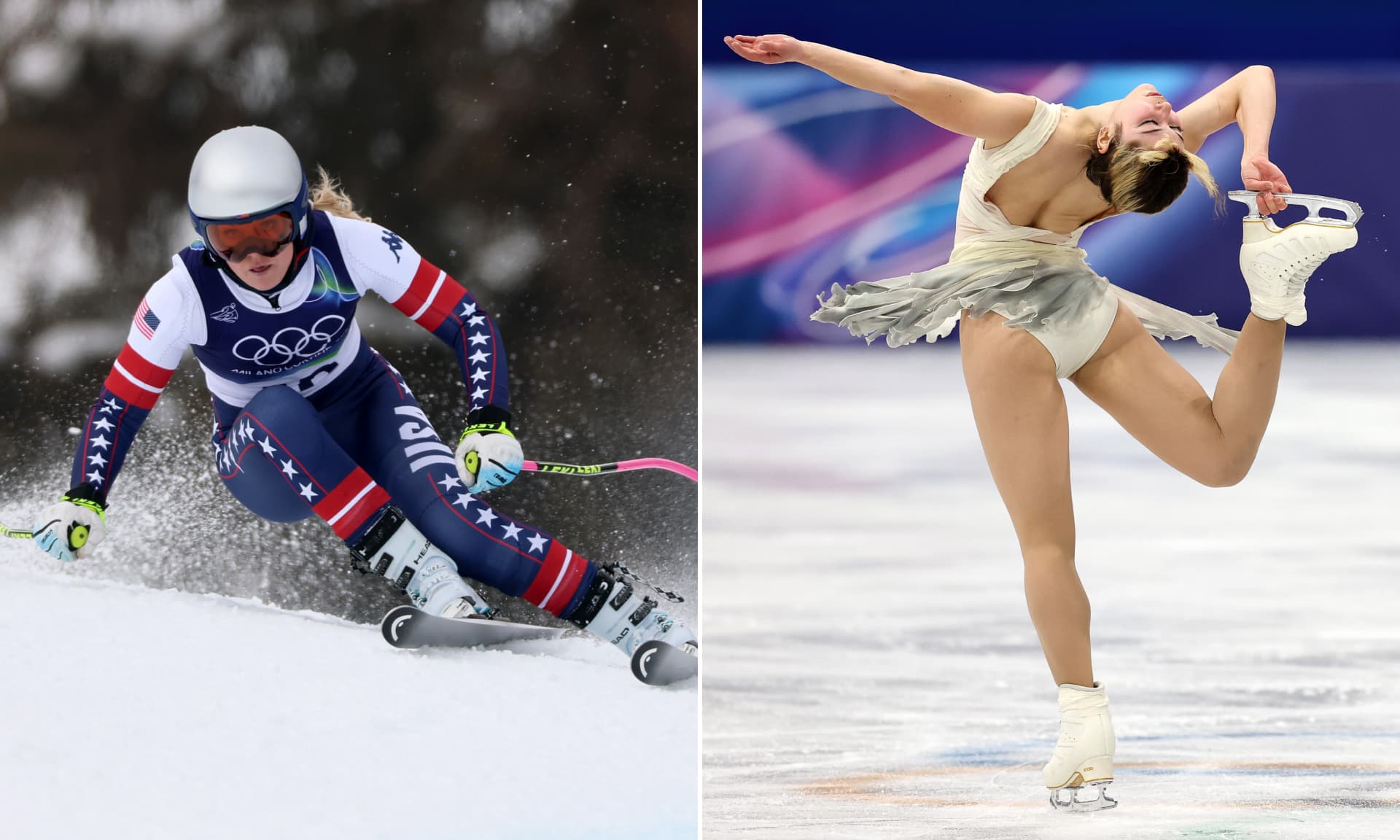 Lindsay Vonn and Alysa Liu