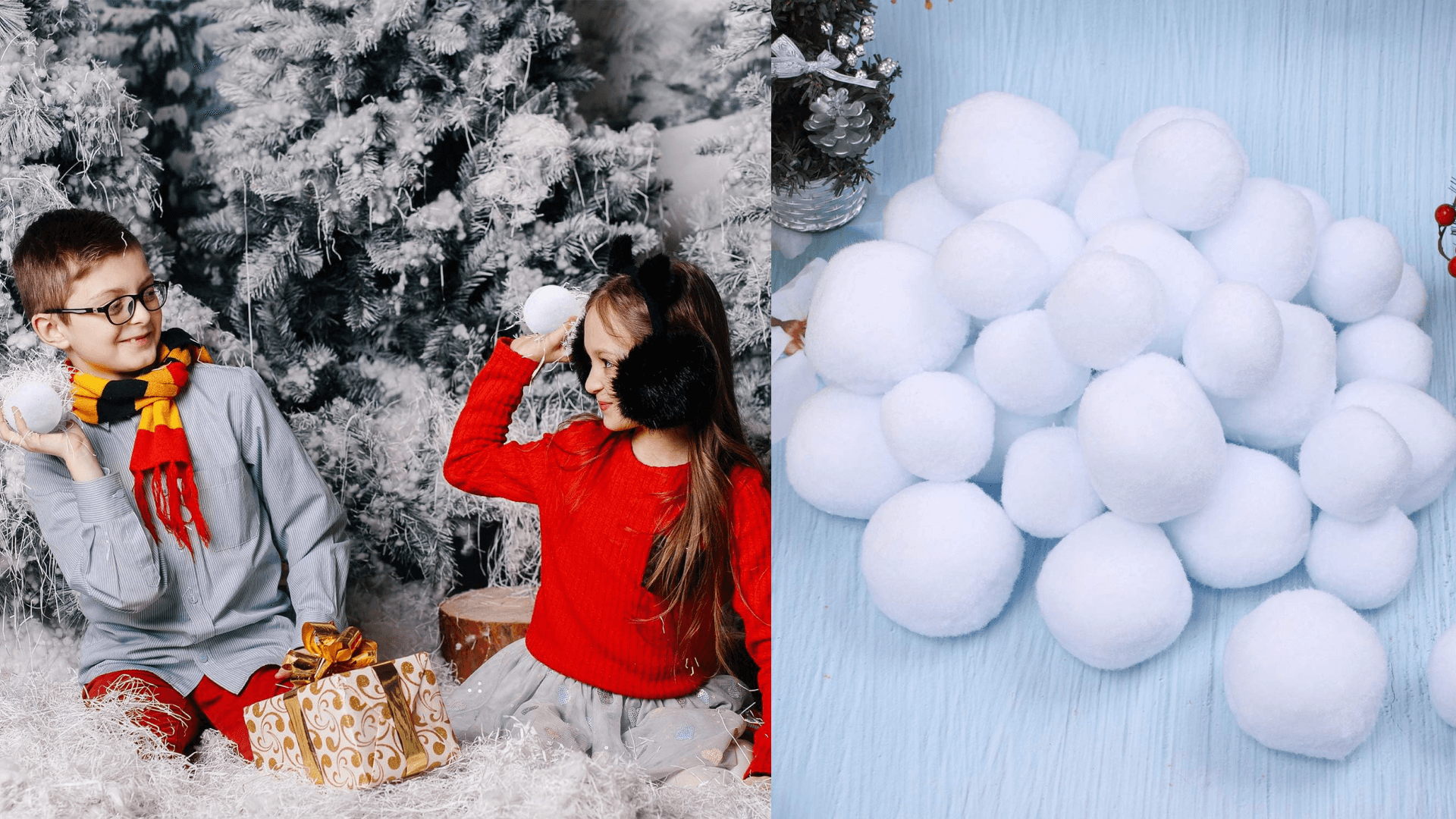 fake snow set
