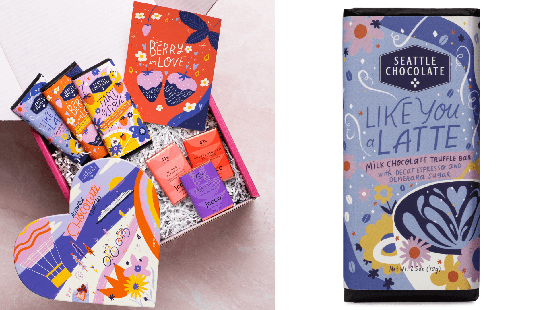 Seattle Chocolate bar and truffles breakup gifts