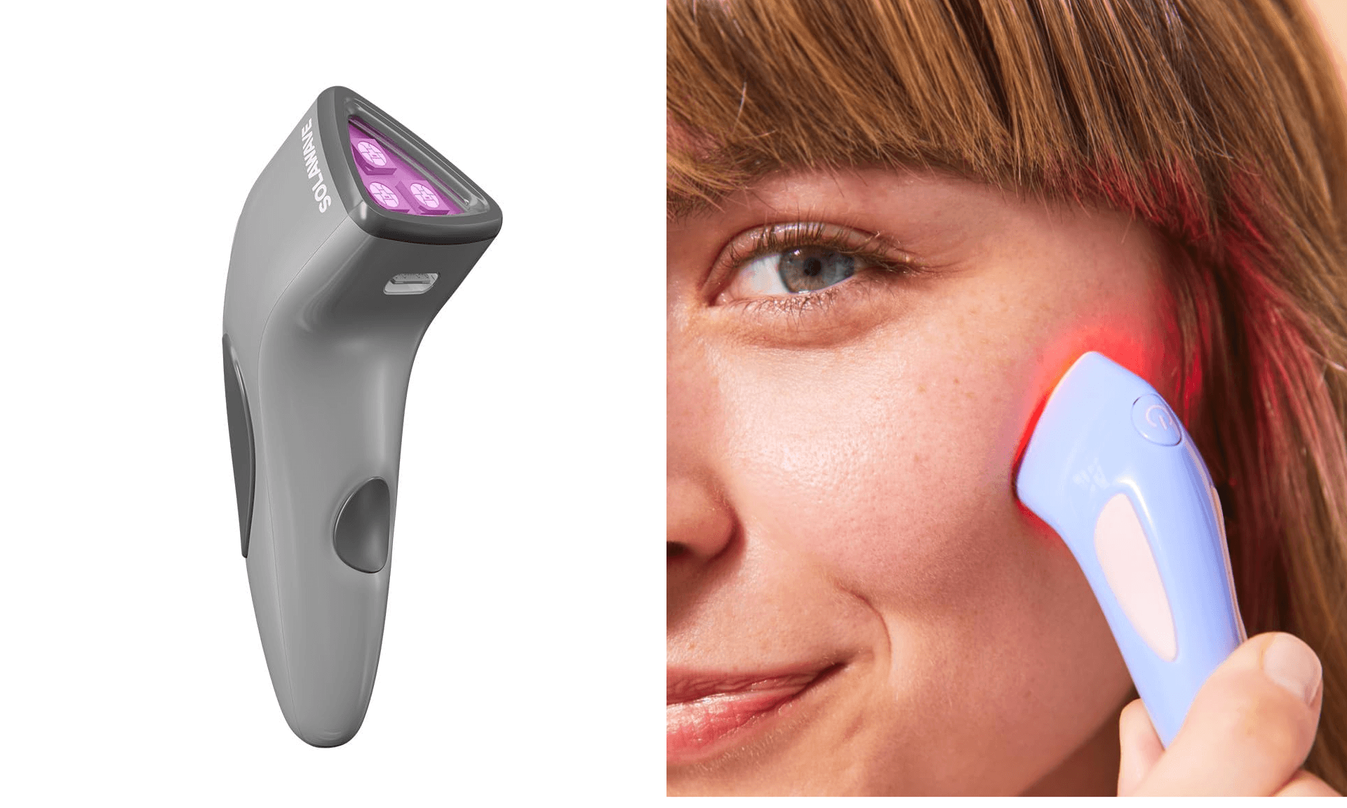 Solawave Bye Acne Spot Treatment | Blue & Red Light Therapy Device for Pimples & Zits | Face Wand Reduces Inflammation, Redness, & Appearance of Blemishes | 3-Min Sessions at Home for Clearer Skin
