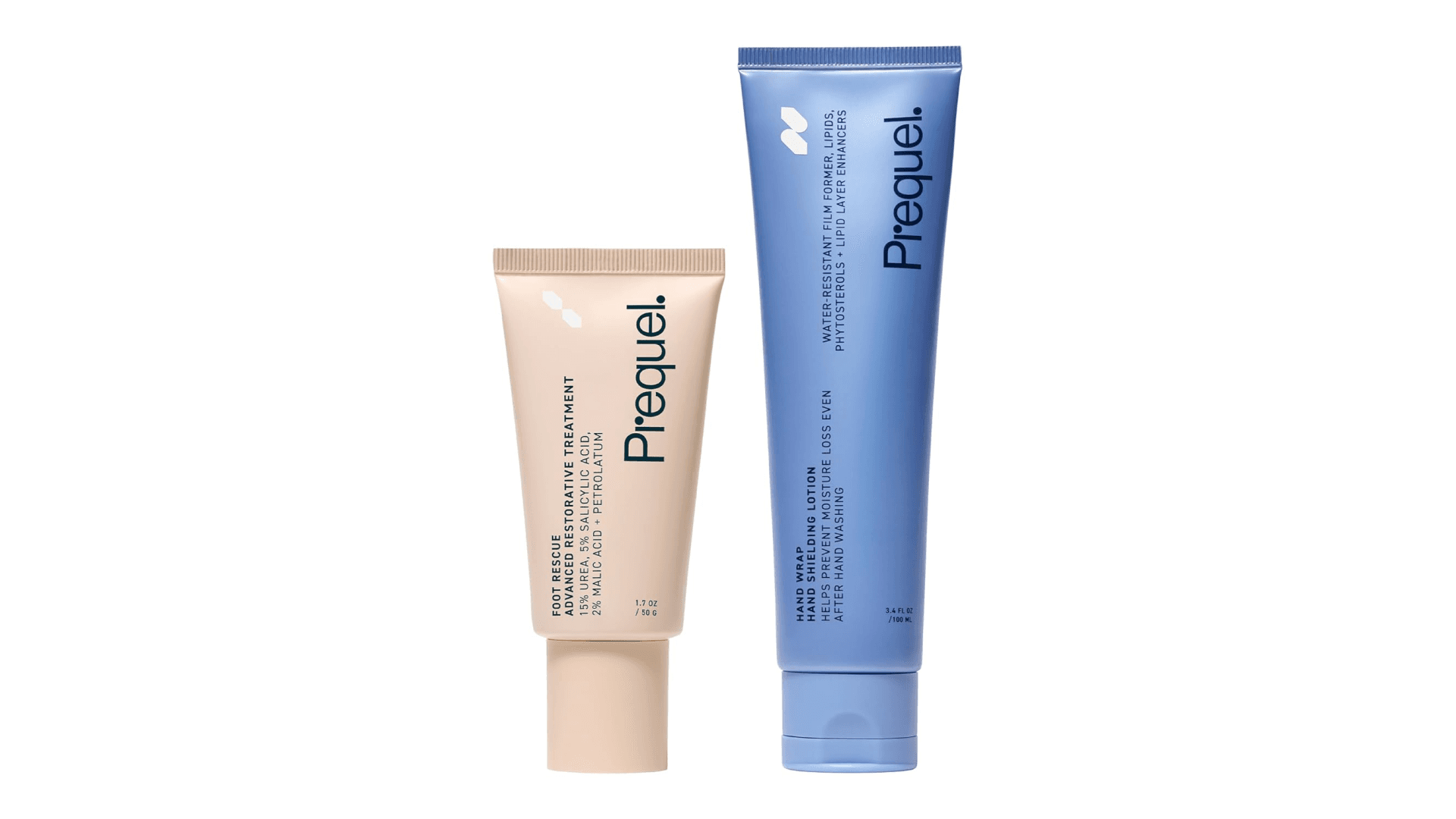 Foot Rescue Cream 1.7oz + Hand Wrap Balm 3.4oz, Professional Moisturizing Treatment for Dry, Cracked Skin