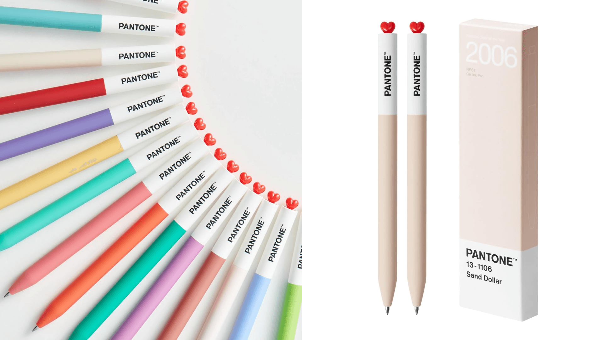 Kaco FIRST Gel Pens 2 Pieces with Black Ink, 0.5 mm Fine Point, Smooth Writing Experience, Aesthetic Cute Stationery for Journaling, Note Taking Pens (2006 Sand Dollar)