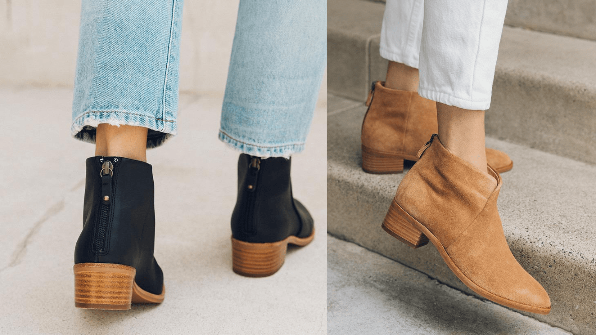A pair of booties