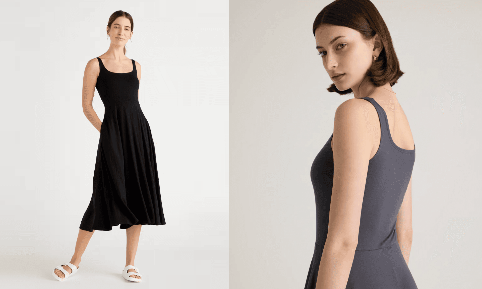 Tencel Jersey Fit & Flare Dress