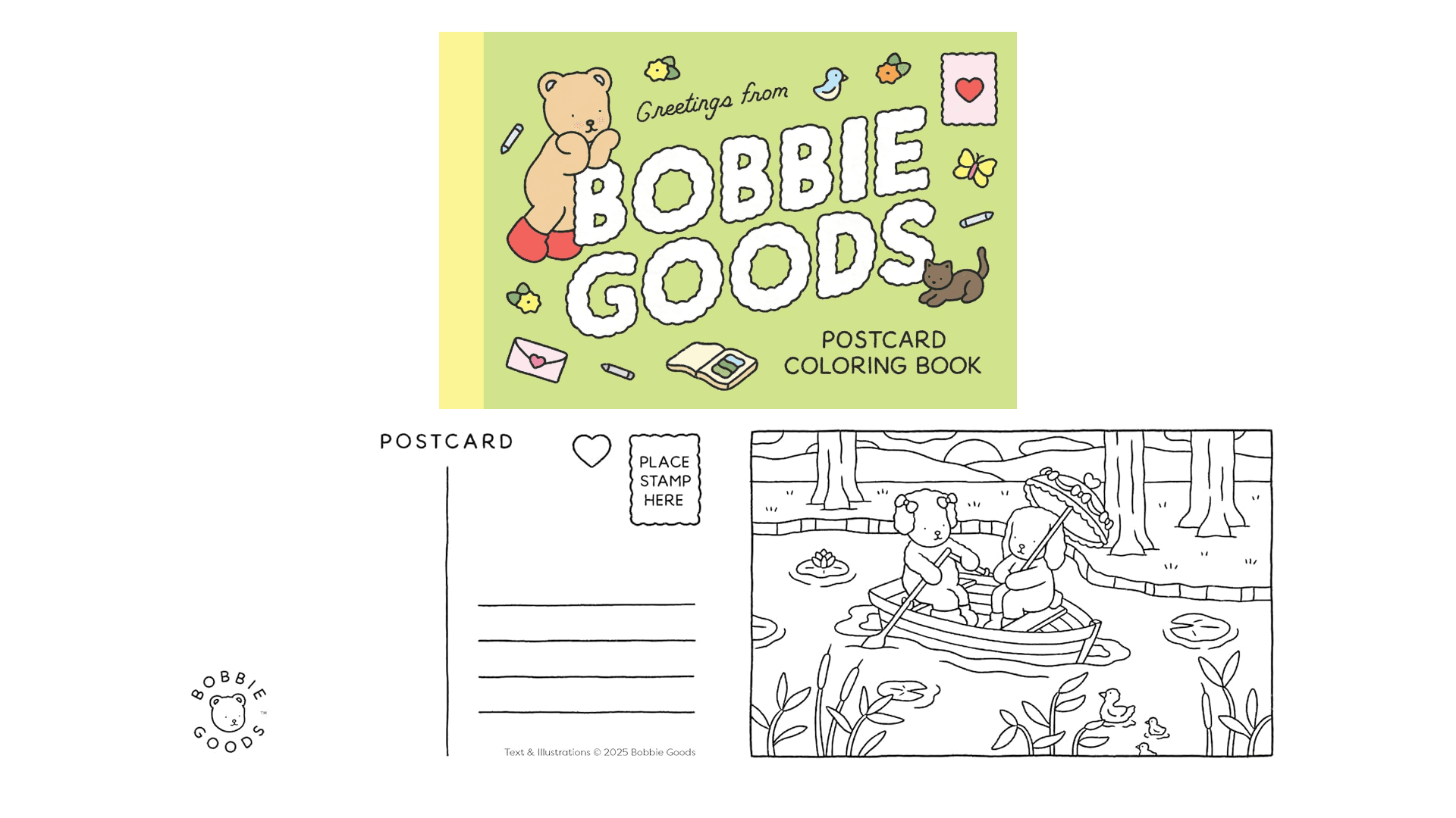 Bobbie Goods Postcard Coloring Book: 20 Postcards (Official Bobbie Goods)