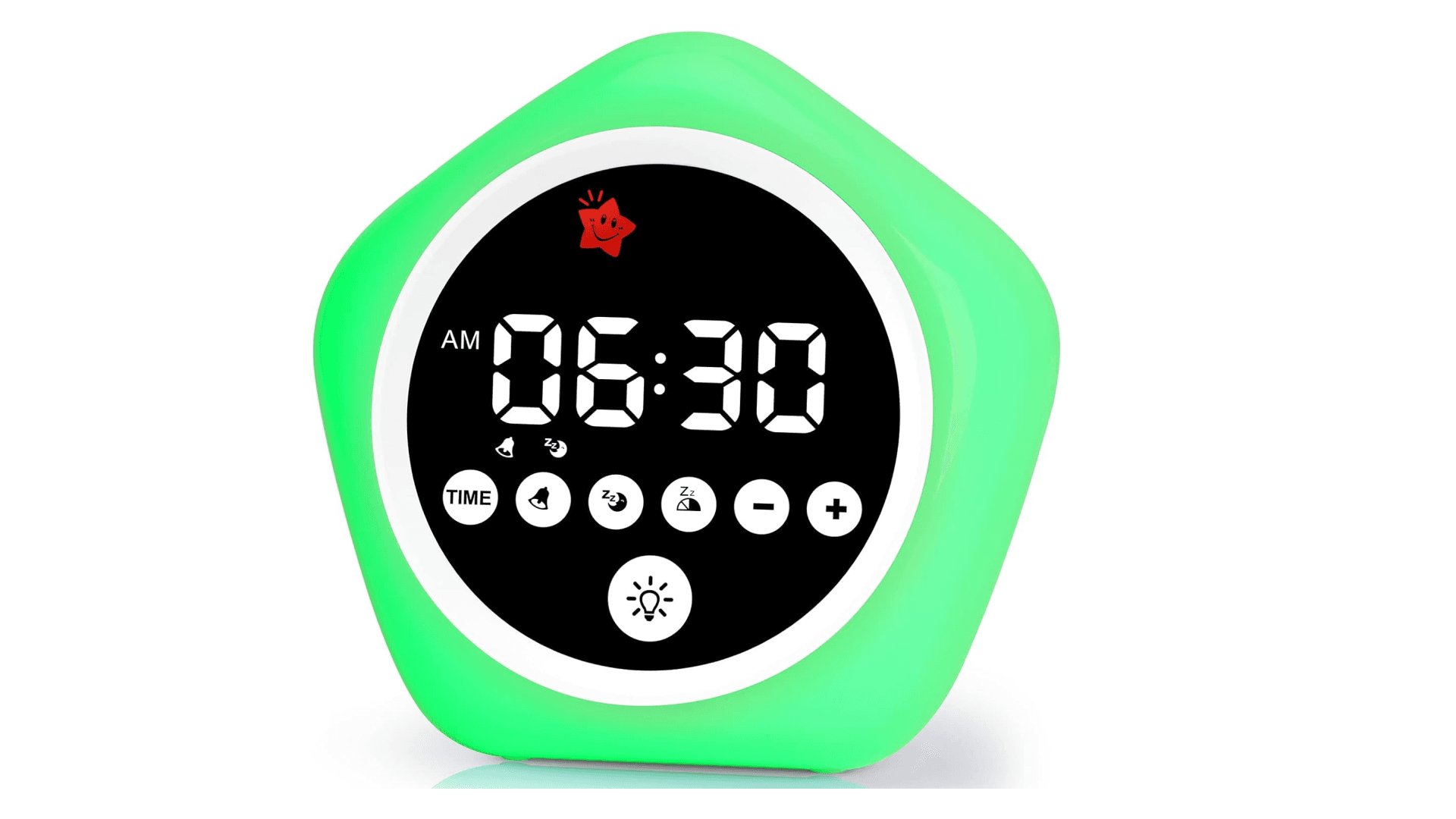 ANNNGUL Kids Alarm Clock, Ok to Wake Clock with Green Light Red Light, Toddler Sleep Training Clock for Children
