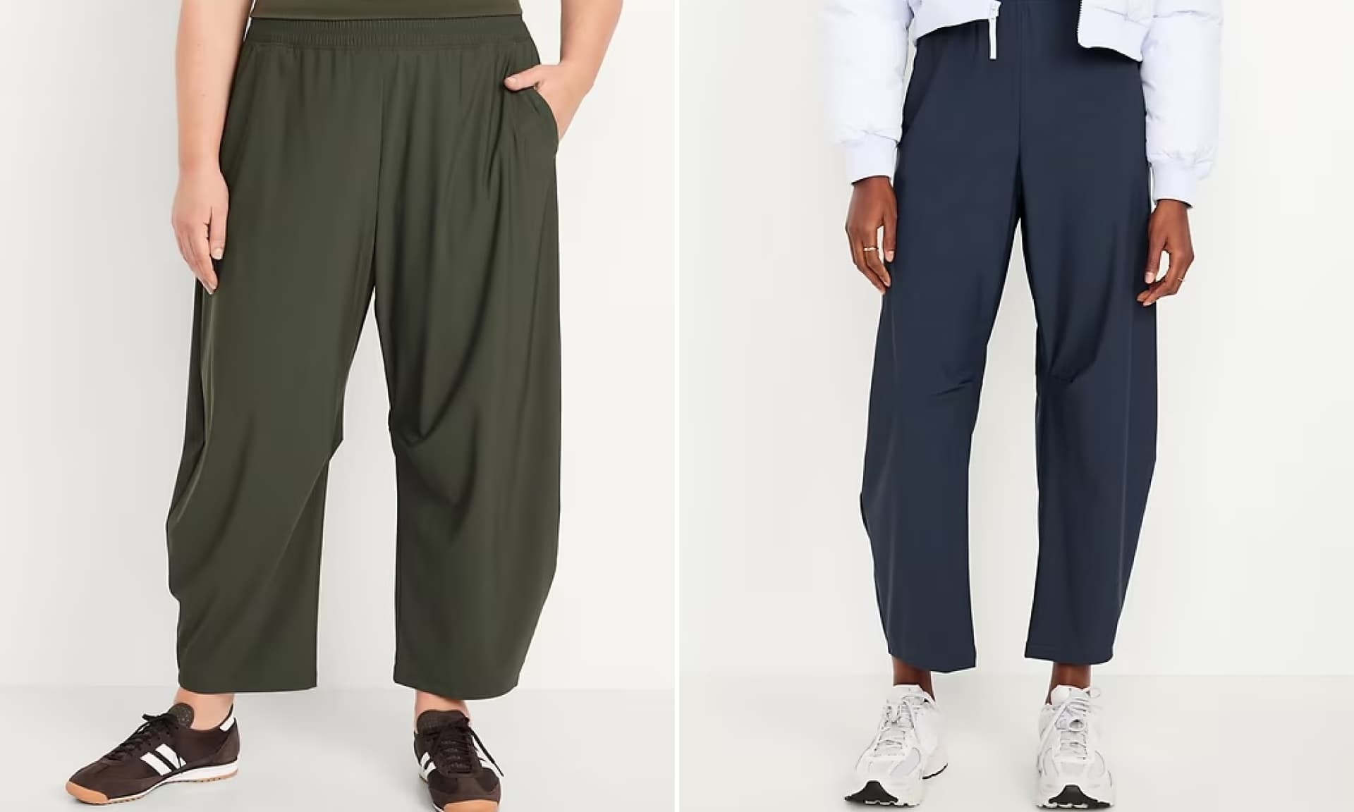 Old Navy High-Waisted SleekTech Barrel Ankle Pants