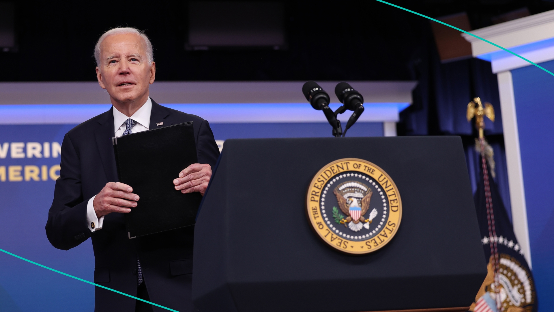 President Joe Biden takes questions from reporters on classified documents