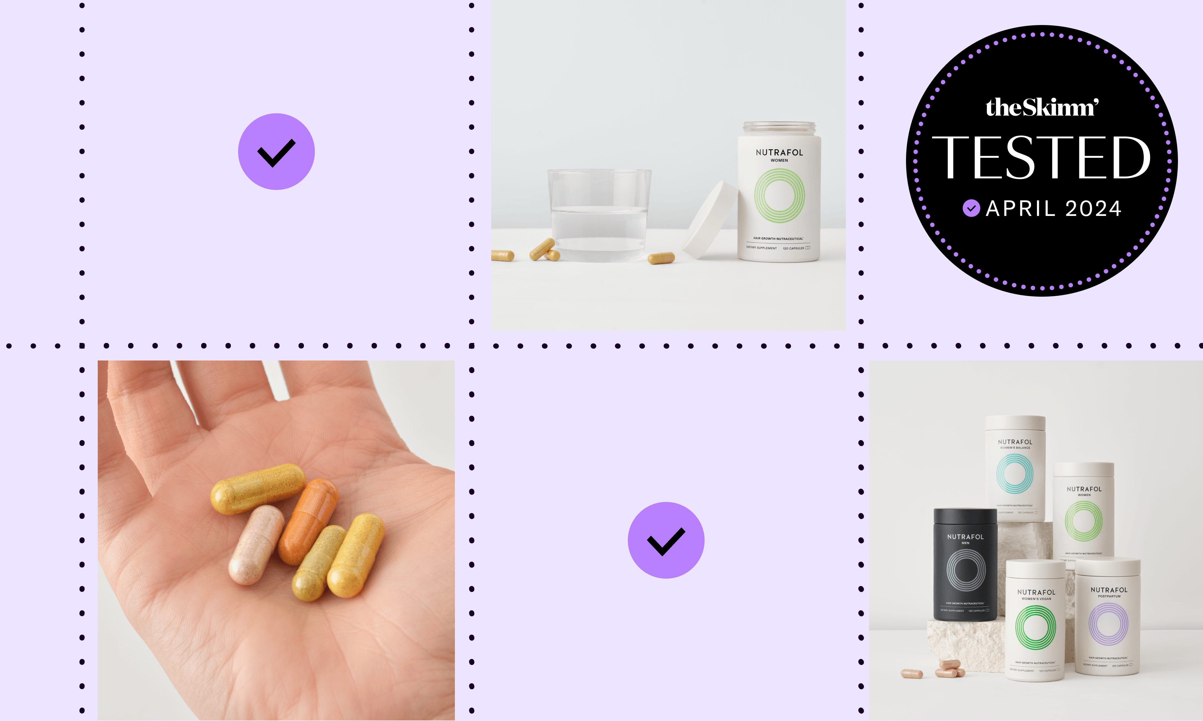 Checkerboard pattern Skimm Tested series header