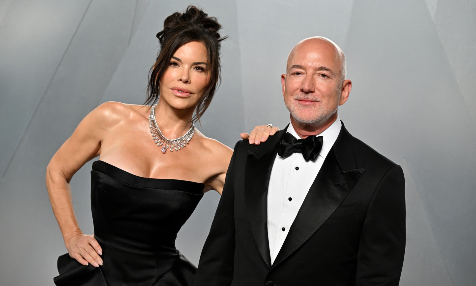 Lauren Sánchez Bezos and Jeff Bezos