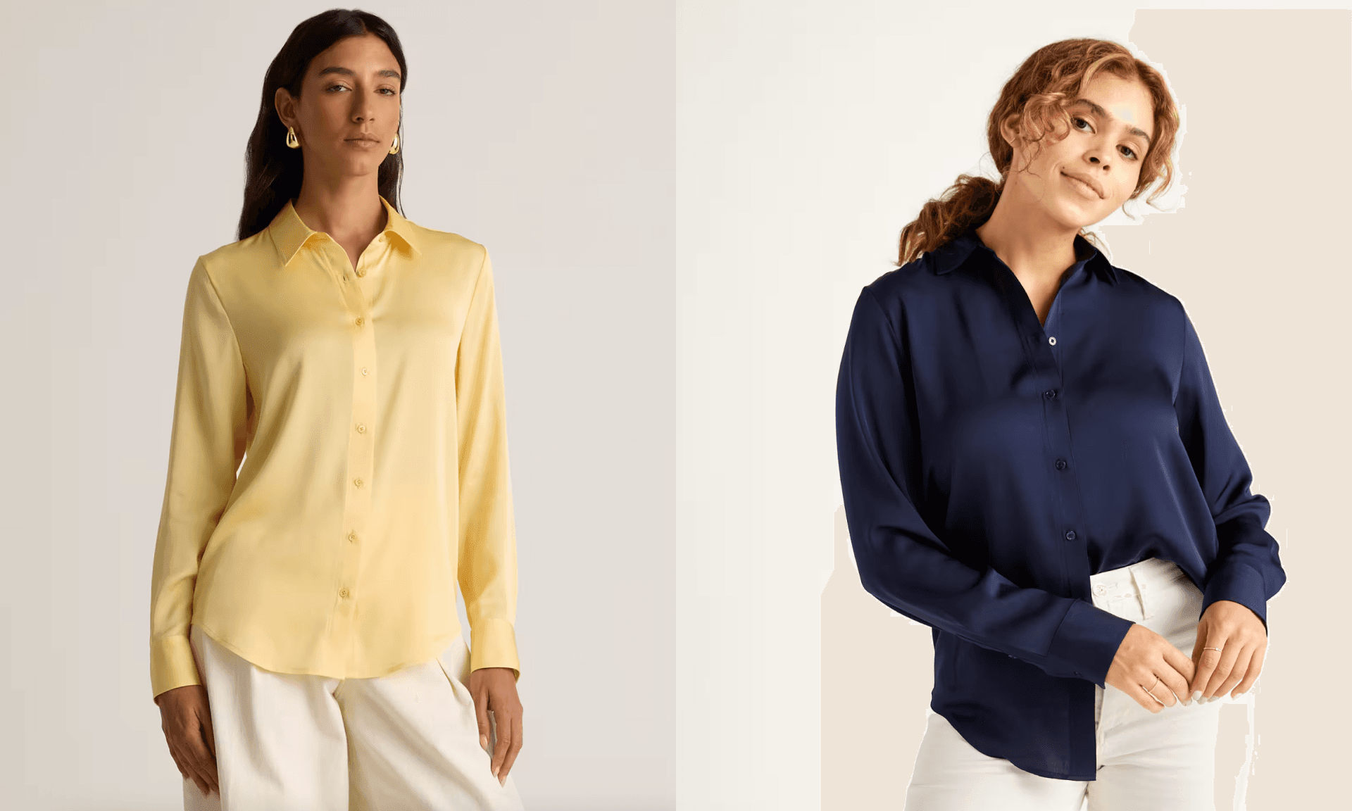 Quince Washable Stretch Silk Blouse